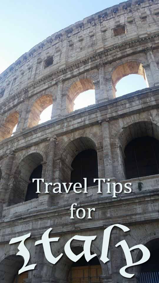 Travel tips for italy